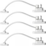 4pcs sécurité entrebâilleur fenêtre porte verrouillage de sécurité câble résistant et verrouillage à ... 4pcs sécurité entrebâilleur fenêtre porte verrouillage de sécurité câble résistant et verrouillage à ...
