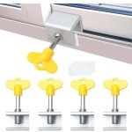 4pcs serrures pour fen�tres coulissantes, serrure fenetre coulissante, bloque porte coulissante verrou ...