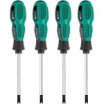 4pcs / set tournevis embouts de tournevis u fourche magntique vis rainure conducteur cr - v multi function ...