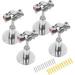 4pcs support tuyaux rglable pour ?19 - 22mm, pince de support tube  montage mural en acier inox avec ...
