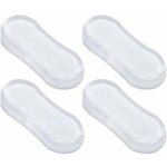 4pcs tampons abattant wc, patins pour abattant de toilette, pare - chocs si�ge toilette universels, silencieux ...