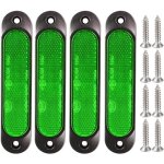 4pcs vert 12v - 24v marqueur lat�ral avant 27 led remorque camion, marqueur led arri�re remorque parking ...