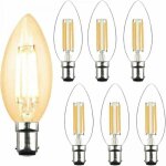 4w c35 b15 ampoule led � filament non dimmable bougie ampoule 2700k blanc chaud �quivalent 40w ampoule ...