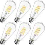 4w edison ampoule filament led e27 st64 (=ampoules incandescences d�corative 40w), 470lm blanc chaud ...