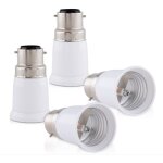 4x adaptateur de douille - convertisseur douilles b22 vers e27 - adaptateur de support de lampe culot ...
