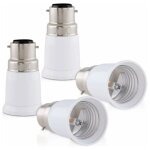 4x adaptateur de douille - convertisseur douilles b22 vers e27 - adaptateur de support de lampe culot ... 4x adaptateur de douille - convertisseur douilles b22 vers e27 - adaptateur de support de lampe culot ...