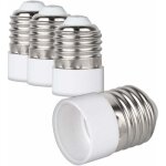 4x adaptateur de douille - convertisseur de douilles e27 vers e14 - adaptateur de support de lampe culot ...