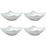4x bols � tremper m�lamine set blanc 754 bol � snack petit mini bol � sauce soja