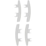 4x embout guidage de lame de volet roulant en pvc blanc coulisse maintien treuil fen�tre store ouverture ...