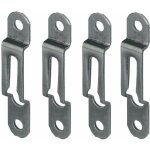 4x ferrure d'assemblage acier bronze paisseur bois 16mm x largeur 12mm attache fixation support tableau ...