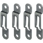 4x ferrure d'assemblage acier bronze �paisseur bois 16mm x largeur 12mm attache fixation support tableau ...