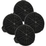4x filtres  charbon actif compatible avec cata vn 600 x hotte aspirante - 13, 25 cm - vhbw