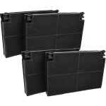 4x filtres  charbon actif compatible avec roblin 6001100, 5103003, 6001102, 6001101, 6001104, 6001103, ...