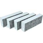4x filtres  charbon actif compatible avec siemens ed711fq15e, ed711fu60, ed731fq15e, ed777fq25e, ed807fq25e, ...