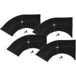4x filtres  charbon actif compatible avec whirlpool akr 437 wh, akr 441 ix, akr 437 ix, akr 441 nb hotte ...