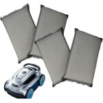 4x filtres compatible avec evolution power 4 aspirateur, nettoyeur piscine - coussinets, 25 x 16 x 4 ...