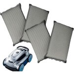 4x filtres compatible avec evolution power 4 aspirateur, nettoyeur piscine - coussinets, 25 x 16 x 4 ...