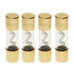 4x fusibles agu en verre dore 80a conducteur argent 4x fusibles agu en verre dore 80a conducteur argent