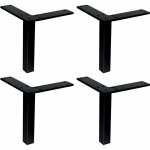 4x pied de meuble angle droit style moderne contemporain armoire buffet commode canap� tv lit bureau ...