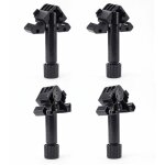 4x pied de meuble fennel � visser pliant hauteur r�glable 90 � 160mm avec graduation rabattable plastique ...