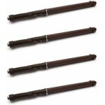 4x support d'�tag�re cach� invisible flottant marron capacit� 15kg console fixation murale suspendue ...