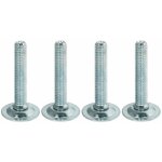 4x vis de pied meuble v�rin orientable acier table chaise poussoir cuisine salle de bain salon bricolage ...