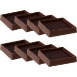 4x4 coupelles carrées en caoutchouc pour roulettes de meubles avec prise de sol antidérapante (lot de ... 4x4 coupelles carrées en caoutchouc pour roulettes de meubles avec prise de sol antidérapante (lot de ...