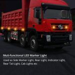 4x4leds feux lat�raux �clairage arri�re avant feux de gabarit led �tanche feux de position 12v 24v universel ...