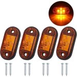 4x4leds feux latéraux Éclairage arrière avant feux de gabarit led Étanche feux de position 12v 24v universel ... 4x4leds feux latéraux Éclairage arrière avant feux de gabarit led Étanche feux de position 12v 24v universel ...
