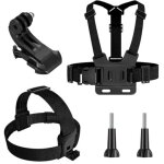 5 - en - 1 accessoires kit, harnais de poitrine, fixation harnais tete bandeau, compatible avec gopro ...