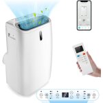 Goplus 5 en 1 climatiseur mobile 14000btu - 28? - chauffage, refroidissement, classe �nerg�tique a, minuterie ...