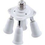 5 en 1 e27 adaptateur pour s�parateur de prises socket adaptateur r�partiteur adaptateur de douille support ...