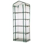 Vurahome - 5 couches serre plantes maison jardin l�gumes �tag�re couverture transparente pvc couverture ...