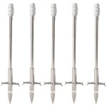 5 fl�ches de p�che en acier inoxydable, pointes pour sarbacane et tir � l'arc, accessoires chasse sous ...
