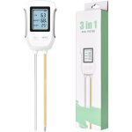 5 in 1 soil tester ph meter digital plant thermometer tester with brightness / temperature / soil ph ...