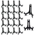 5 inch plastique transparent chevalets 20 pcs plastique noir chevalets supports d'assiette pour les mariages, ...