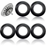 [jamais utilis�] lot de 5 joints en caoutchouc pour bonde de baignoire ou lavabo, �tanch�it� renforc�e, ...