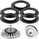 5 joints de rechange pour bondes et siphons de cuisine, salle de bain et plus - joints toriques en caoutchouc ...