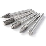 5 m�ches / fraises de 8 mm en carbure de tungst�ne rotatif tige cylindrique en meule � matrice 6 mm tige ...