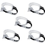5 paires de lunettes - masque de protection bolle - attack ii atpsi - anti - rayures et antibu�e - monture ...