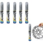 5 pcs (argent) efface rayure voiture, stylo efface rayure voiture, stylo rayure voiture, peinture voiture ...