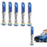 5 pcs (bleu)peinture voiture, peinture voiture carrosserie, stylo peinture voiture, stylo reparation ...