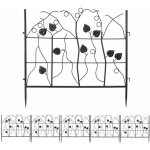 5 pcs clture jardin extrieur - bordures dcoratives grille de protection fer forg motif paysage portillon ...