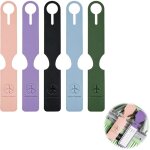5 pcs etiquette valise, �tiquette bagage avec boucle r�glable en pu, �tiquette valise avion avec carte ...