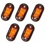 5 pcs feux de gabarit led lat�ral eclairage feux arri�re avant led feu de gabarit position lumi�re orange ...