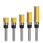 Basetbl - 5 pcs fraise  copier, fraises pour dfonceuses, garniture affleurante  queue de 8 mm fraise ...