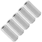 5 pcs m12 �crou de tige longue hexagonale manchon �crou entretoises filet�es fixations vis zinc �tendu ...