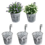 5 pcs pots de fleurs suspendre en mtal style vinage pots de plantes pour intrieur et extrieur