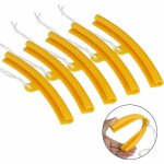 5 pcs protection de jante avec trous et cordes, protection de bord de jante 19. 5cm1. 6cm outil de protection ...
