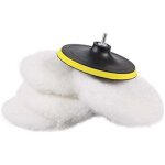 5 pices 180mm laine polissage ponge disque polissage tampons de polissage pour machine  polir machine ...